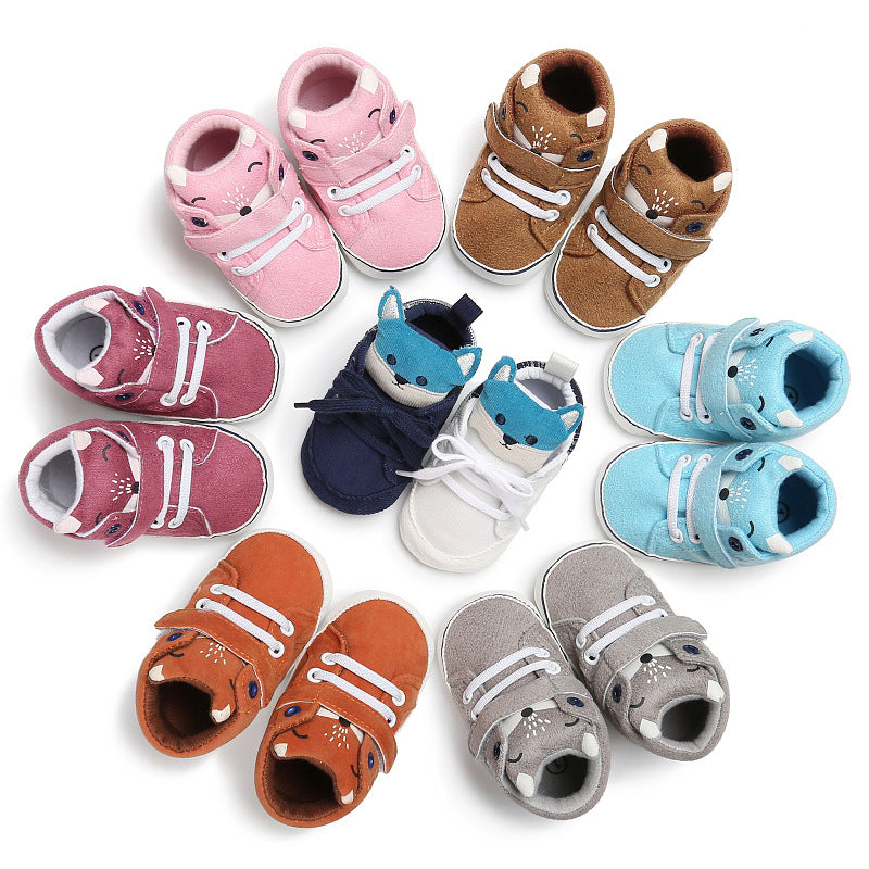 Lindos Zapatitos de Bebé de Zorro con Suela Blanda para Bebés de 0 a 1 Año